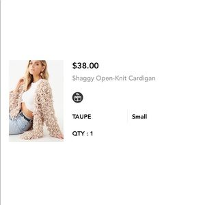 forever 21 sole aaron and amber crochet cardigan